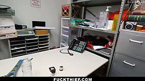 lying teen thief caught bent over fucked doggystyle by police huge cock burglar punishment