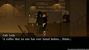 White Haired Hentai Babe Deepthroats Caped Man's Huge Cock in Erotic Game