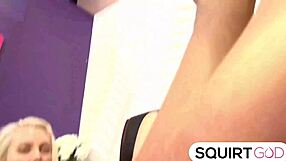 Porno Dan delivers hard spanks to curvy babe's juicy ass before pussy riding and cum swallow