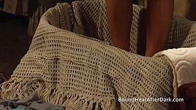 naughty blonde lesbian slave bound naked punished by dominant mistress