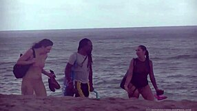 exhibitionist wife Stefanie Mafra takes BBC pounding on nude beach as voyeurs watch