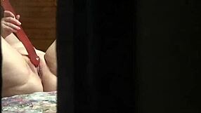 peeping tom spies milf masturbating thru hotel window 😈👀