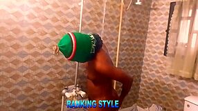 milking her sweet breasts in bathroom leads to deep pussy licking and hard riding sex