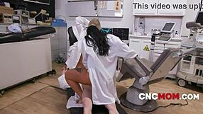 Milf scientists feel wild lust from free use fucking during vaccine making session