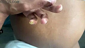 glamorous ebony babe sucks dredagloden1's thick black cock in bedroom