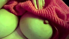 Italian milf artemisia love displays her big natural juicy boobs up close