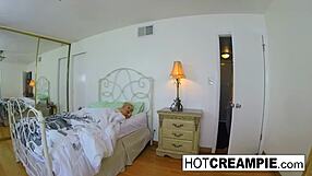 Elsa Jean Awakens to Intense Creampie Pounding and Dripping Cum