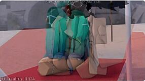 Brazilian Miku Fucked Doggystyle Cowgirl Deepthroat on Beach