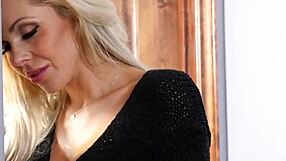 Busty pornstar begs for deep rimjob on her ass