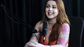 Naughty Redhead Flashes Huge Tits After Exhibitionist Confession