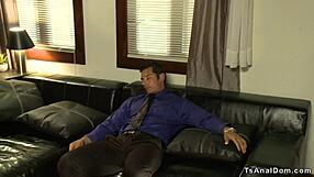 Shemale nurse takes black doctor's cock deep in ass