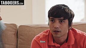 Stepmom mommy bends over for taboo cock ride, sucking big tits bounce! 🍆💦