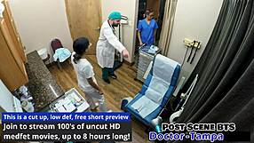 Genesis feels total humiliation in Dr Tampa's first gyno exam with pussy spreading and gaping