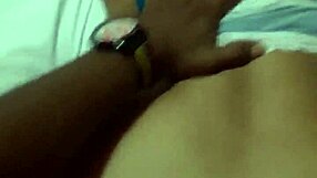 i love her huge ass in white bra on bed blue sky