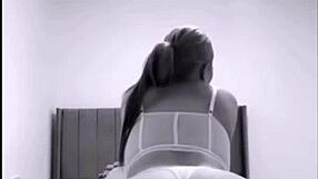 curious about this horny teen british student's solo squirting toy play?