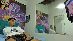 Stepsis Catches Me Stroking to Porn in Her Bedroom