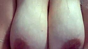 curvy british milf housewife dives into dirty wet bath fun with juicy tits dripping