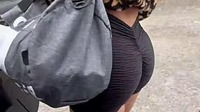 beautiful latina's big ass bent over fucked hard in stranger's car!