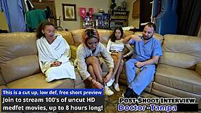 Genesis feels total humiliation in Dr Tampa's first gyno exam with pussy spreading and gaping