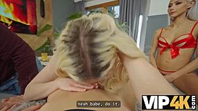 vip4k spies daruma rai and veronica leal fucked hard in bisexual 4some