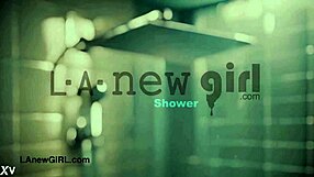 Fresh Model's Petite Body Drips Wet In Shower After Daddy's Taboo Casting Interview On Sofa