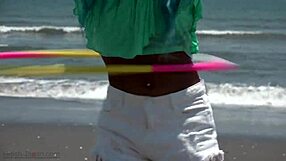 discover the smooth allure of a japanese model's belly button up close in intimate detail