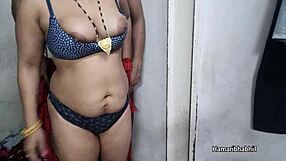 Indian desi big boobs bhabhi gets fucked hard in red saree by horny guy