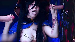 astrologer mona gets sloppy in glory hole fetish close up 4k by mollyredwolf