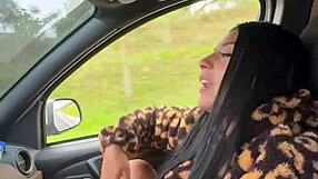 beautiful latina's big ass bent over fucked hard in stranger's car!