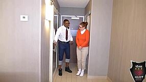 nerdy ginger reign craves big black cock anal deepthroat facial and cum on tits