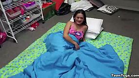 Naughty Sexy Brunette Teen Delivers Hot POV Handjob Tease!