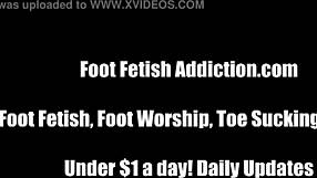 Jerk Off Now to These Soft Feet Toes in Hot Femdom Footjob JOI!
