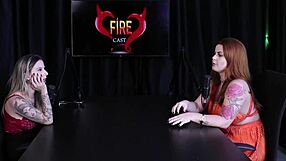 Naughty Redhead Flashes Huge Tits After Exhibitionist Confession