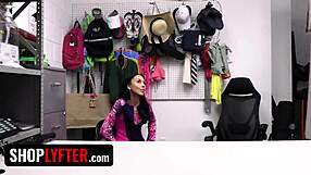 Guilty shoplifter Bianca Bangs fucks for freedom