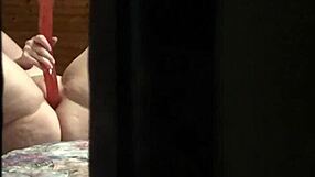 peeping tom spies milf masturbating thru hotel window 😈👀