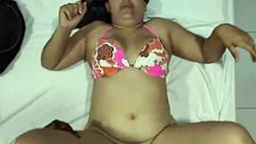 Beautiful blonde sucks cock on bed edge till she milks cum