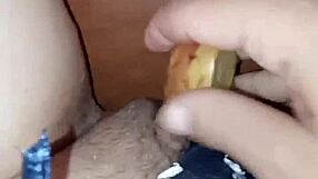 slipped that sexy fruit right into her tight wet spot