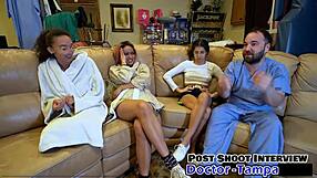 Genesis feels total humiliation in Dr Tampa's first gyno exam with pussy spreading and gaping