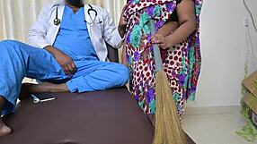 indian maid strokes doctor's cock in hospital