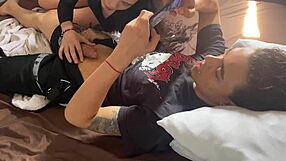 My Stepbro's On His Phone So I'll Suck His Cock Till He Loses - Spanish Porn