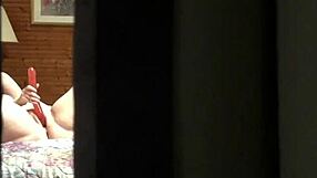 peeping tom spies milf masturbating thru hotel window 😈👀