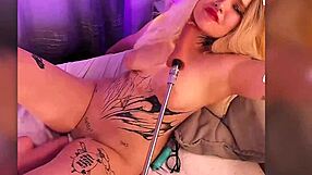 i crave that intense passion as blonde cosplayer rides two dildos to wild orgasm