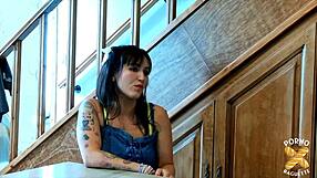 Tutty brune's tiny waist milf body devours thick cock in lingerie bliss