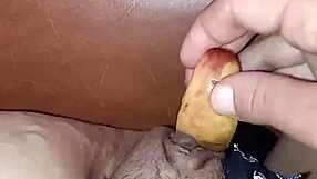 slipped that sexy fruit right into her tight wet spot