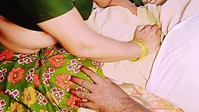 does saree-clad indian maid's big boobs tempt owner with telugu dirty talk?