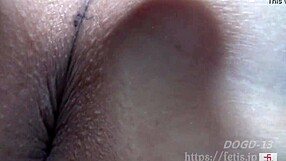 Aya's plump ass tempts with dog sniff before anal fetish pounding?