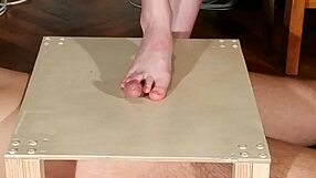 domina stomps and teases with her bare feet in steamy hd session