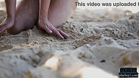 Petite Canadian Milf Big Ass Natural Tits Bombshell Brunette Solo Striptease Undressing Beach Outdoor