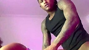 muscular ebony with big tits squirts hard on monster black cock in intense amateur fuck