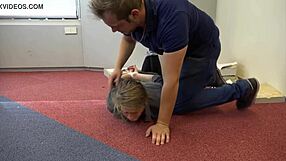 teen violet haze bound choked deepthroat as agent!?